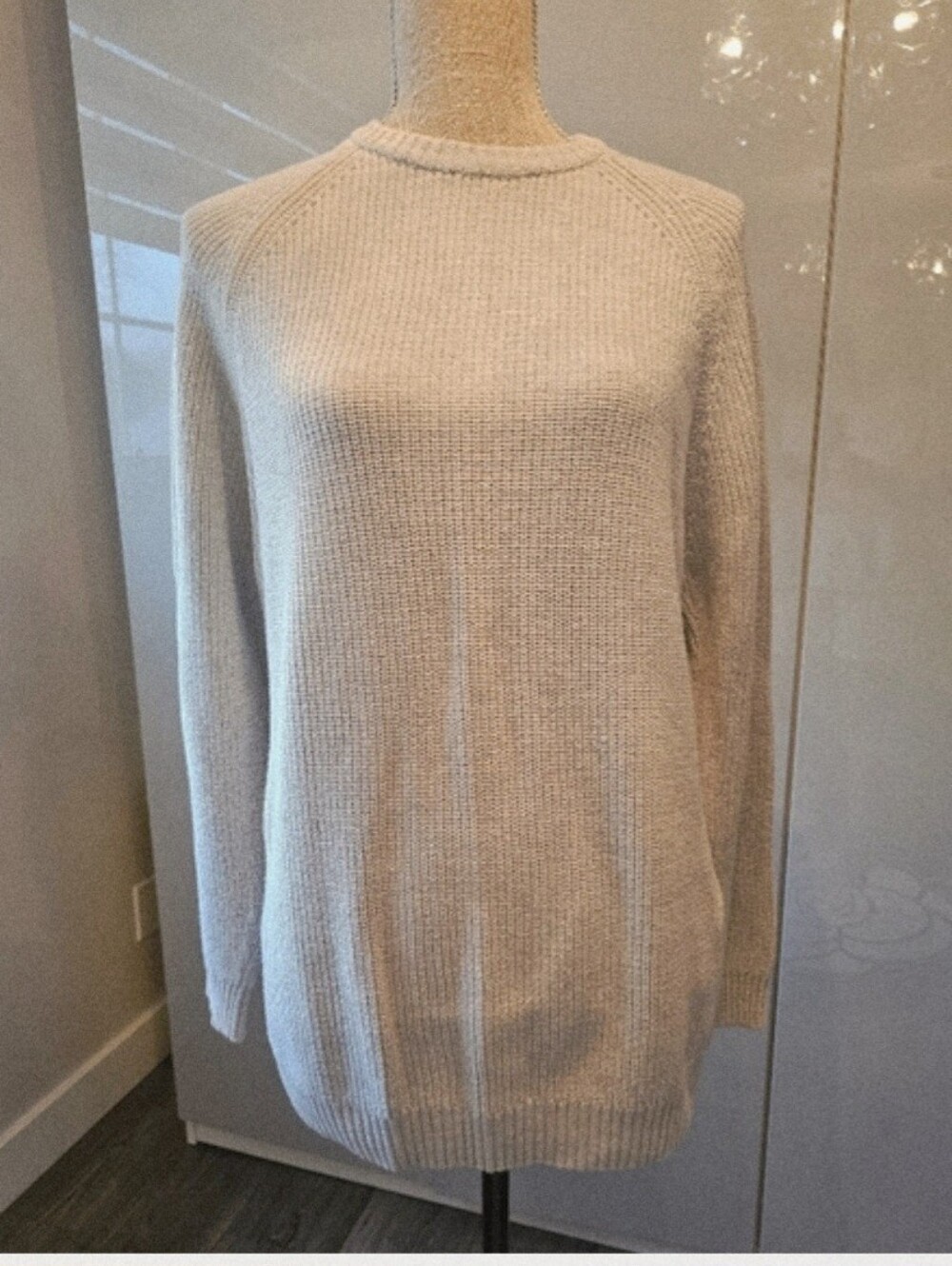 Zara Grey Cotton Sweater